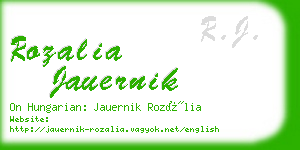 rozalia jauernik business card